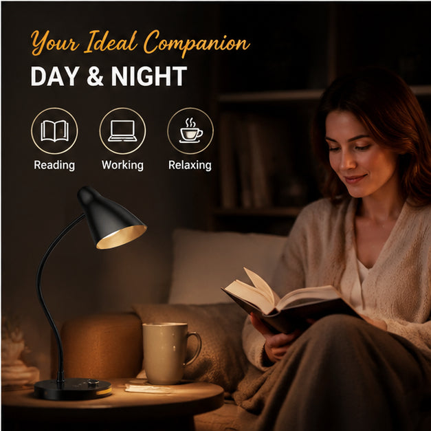 VENEZINA Stepless Dimming LED Desk Lamp