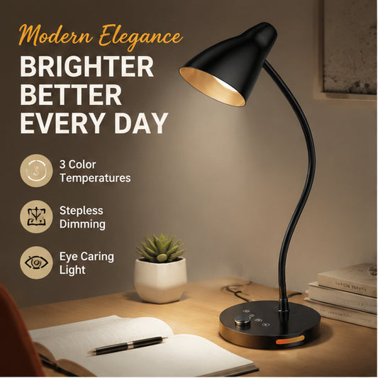 VENEZINA Stepless Dimming LED Desk Lamp