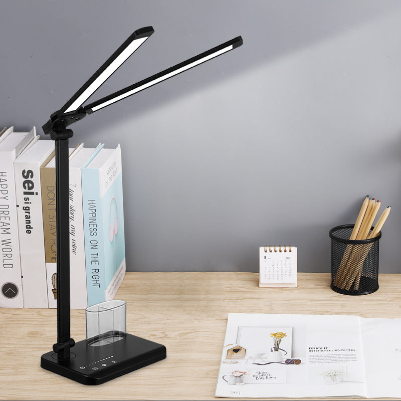 VENEZINA Dual-Head 3-Color LED Desk Lamp