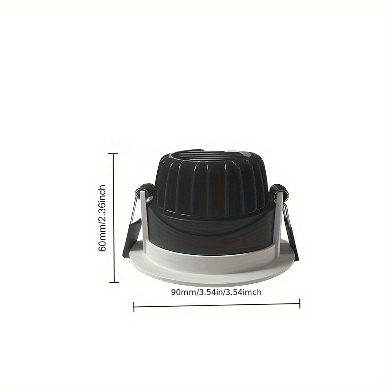 8pcs VENEZINA RG0 10W COB Anti-Glare LED Recessed Downlight